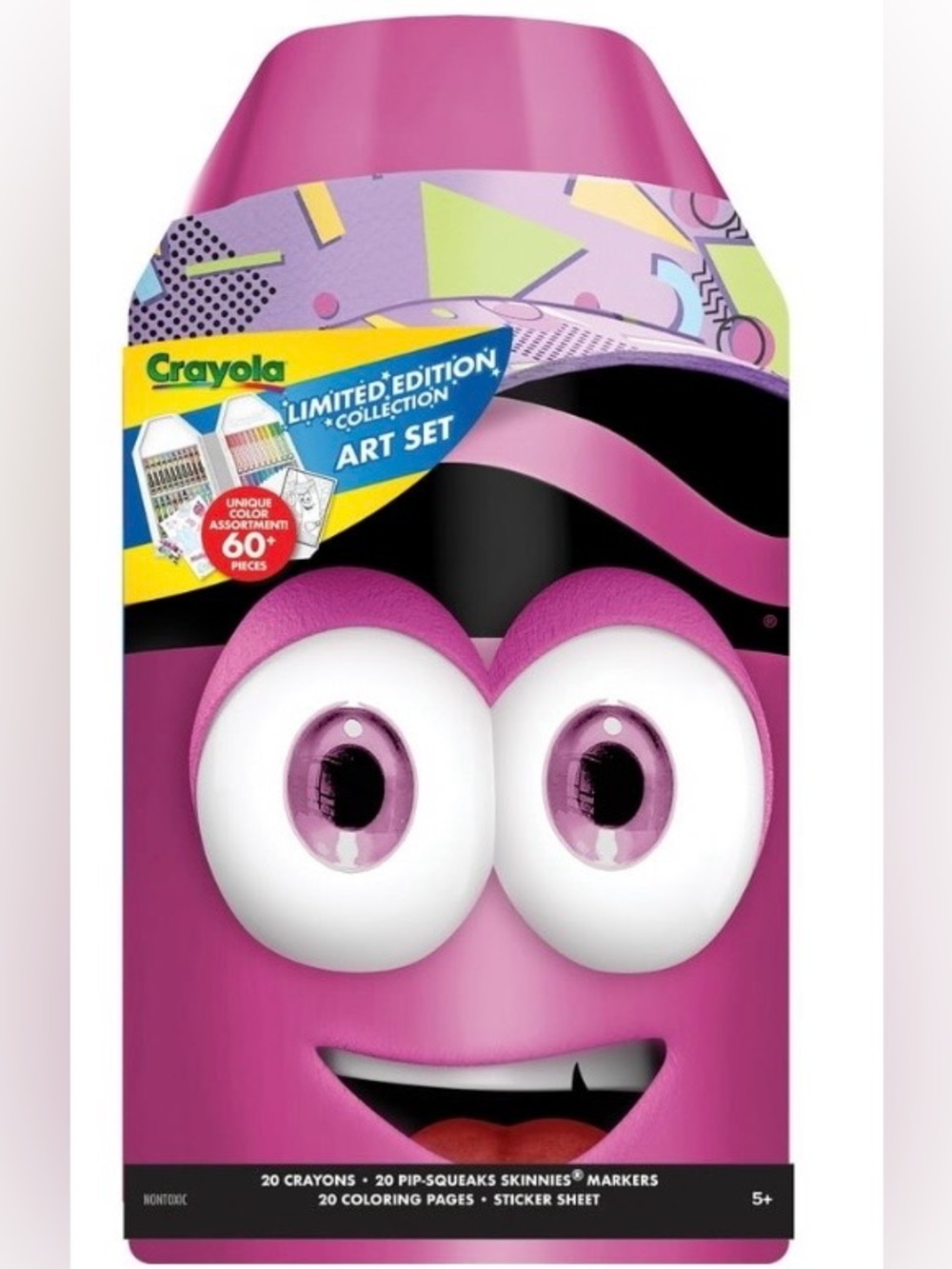Crayola Pink Limited 60  Piece Edition Art Set  NWT